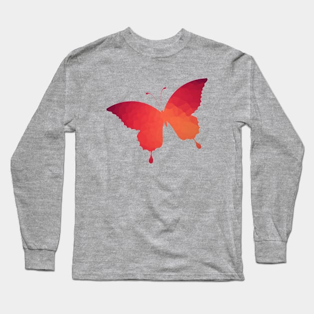 Butterfly Long Sleeve T-Shirt by Florin Tenica